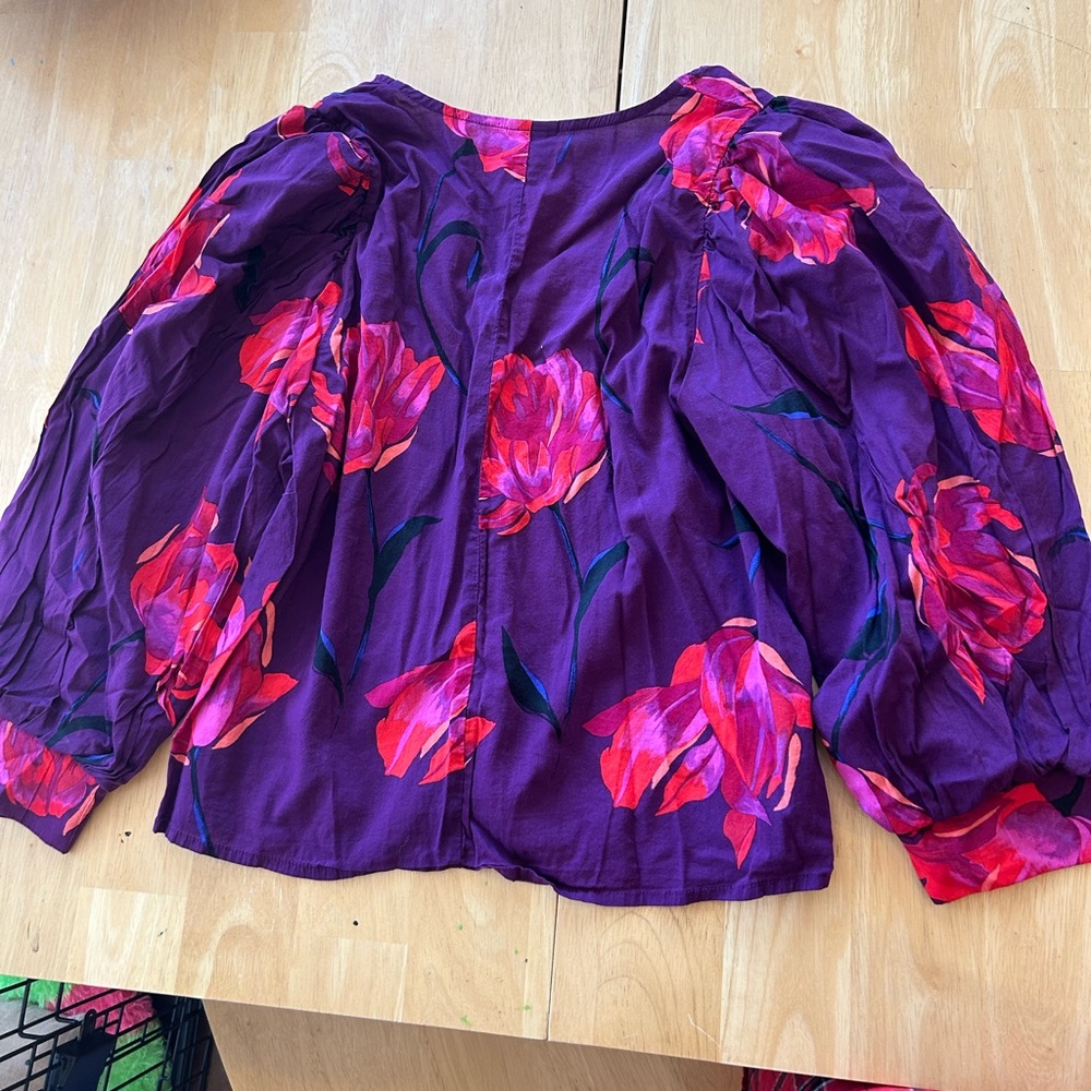 A New Day Women's Purple and Pink Blouse